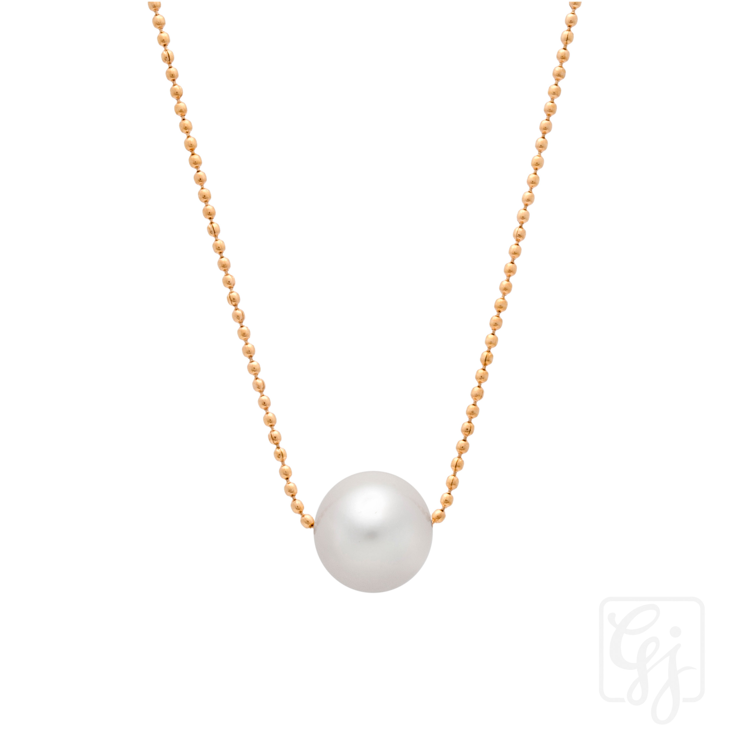 Rose Gold Stainless Steel Fresh Water Pearl Necklace