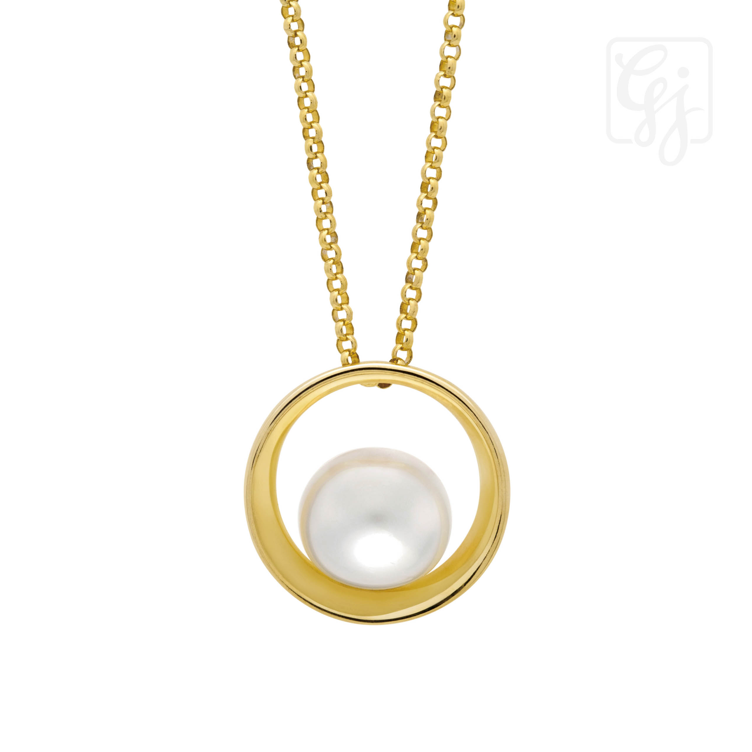 South Sea Pearl Necklace With Sterling Silver HGP